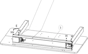 Desks Electric Single Motor Standing Desk - fig 2