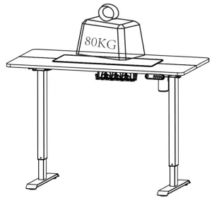 Desks Electric Single Motor Standing Desk - power drill 1