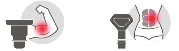 percussion Y8-1 Massage Gun - Massage Heads 2