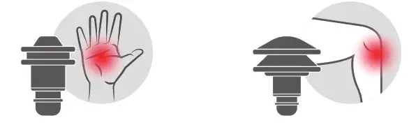 percussion Y8-1 Massage Gun - Massage Heads 4