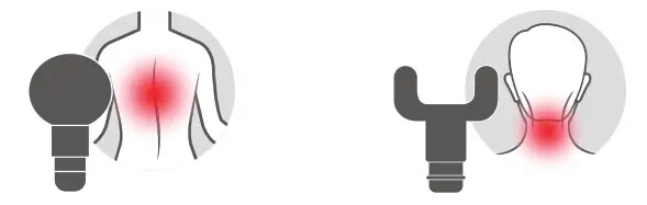 percussion Y8-1 Massage Gun - Massage Heads