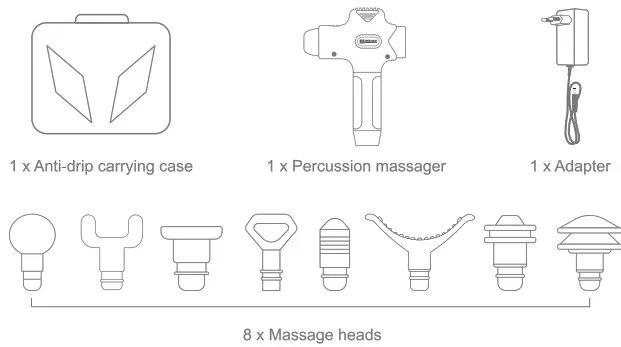 percussion Y8-1 Massage Gun - Package