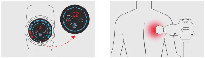 percussion Y8-1 Massage Gun - Step 5-6