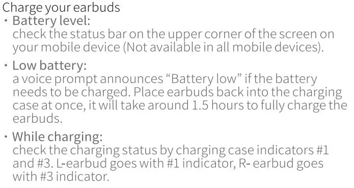 UGREEN WS108 HiTune X5 True Wireless Stereo Earbuds User Manual - Charge your earbuds