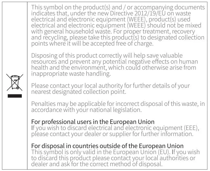 UGREEN WS108 HiTune X5 True Wireless Stereo Earbuds User Manual - Disposal icon