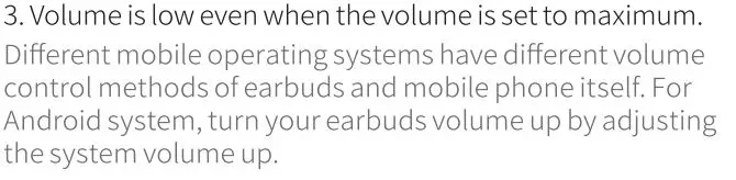 UGREEN WS108 HiTune X5 True Wireless Stereo Earbuds User Manual - Troubleshooting