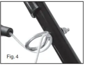 SANLI SSP550 Lawn Mower - Assembly of handles 4