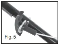 SANLI SSP550 Lawn Mower - Assembly of handles 5