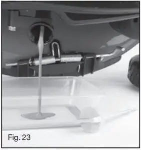 SANLI SSP550 Lawn Mower - Oil changing
