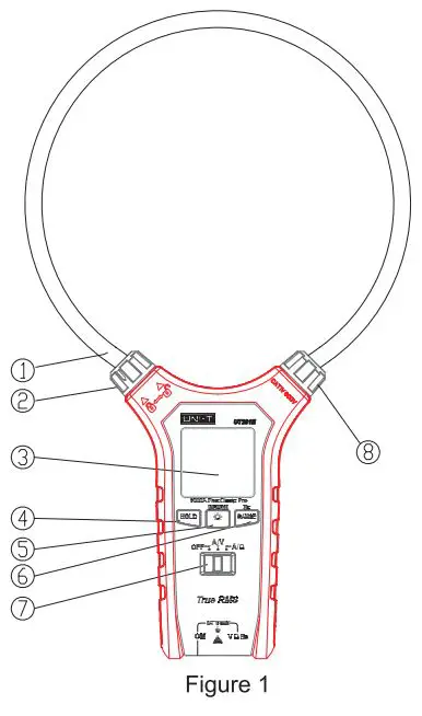 UNI-T UT281E True RMS Flex Clamp User Manual - Figure 1