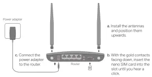 tp-link TL-MR150 Wireless 4G LTE Router --MR150 Wireless