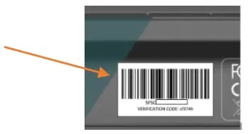 SOFLOW 300 430 02 SO4 Pro Electric Scooter - barcode sticker