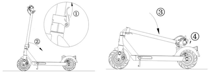 SOFLOW 300 430 02 SO4 Pro Electric Scooter - mudguard and lock