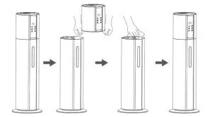 Deroma M977 Air Humidifier with UV Light - figure 2