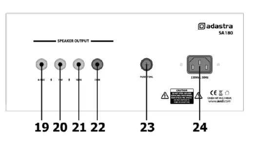 adastra SA-180 Secure Wall Amplifier with UHF Microphone 3