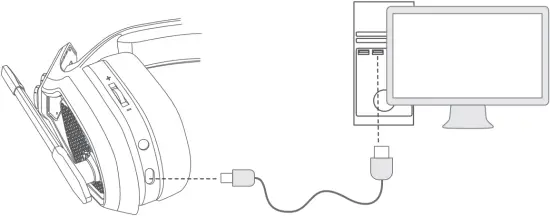MPOW Iron Pro - Charge the headset 1