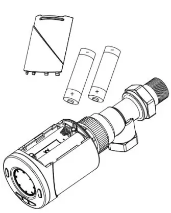 PNI CT25T Thermostatic Head User Manual - Battery installation