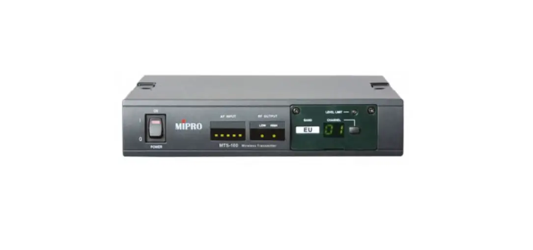 Mipro Mts-100 Digital Interlinking Transmitter User Guide Mipro Mts-100 Digital Interlinking Transmitter User Guide