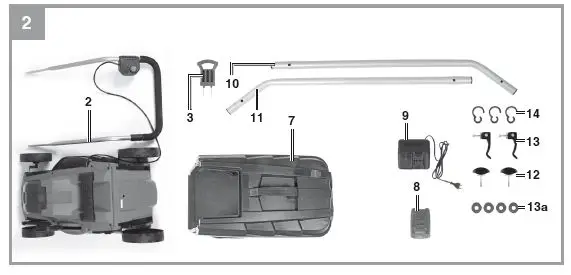 Einhell-GE-CM-18-Cordless-Lawn-Mower-2