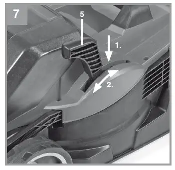 Einhell-GE-CM-18-Cordless-Lawn-Mower-7