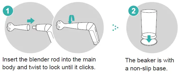 How to use the blending rod