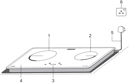 ZANUSSI ZIC B7800 Built In Induction Cooktop - fig2