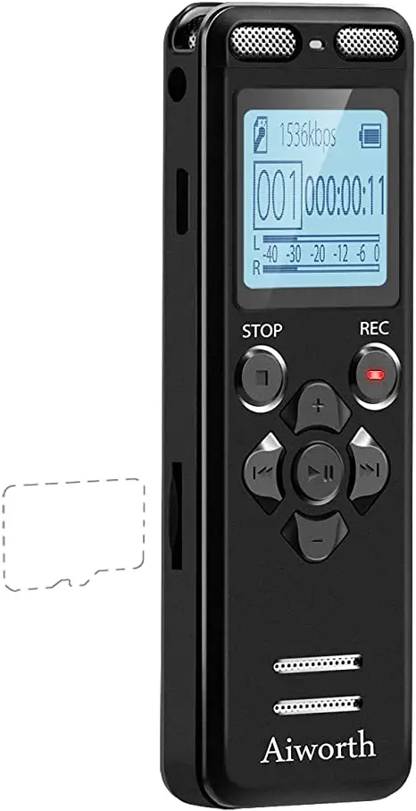 16GB Digital Voice Recorder Voice Activated Recorder for Lectures Meetings