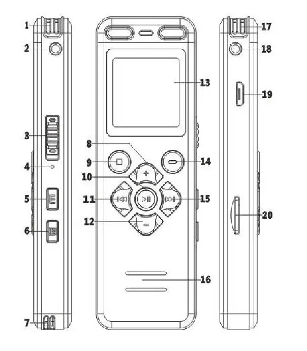 16GB Digital Voice Recorder Voice Activated Recorder for Lectures Meetings