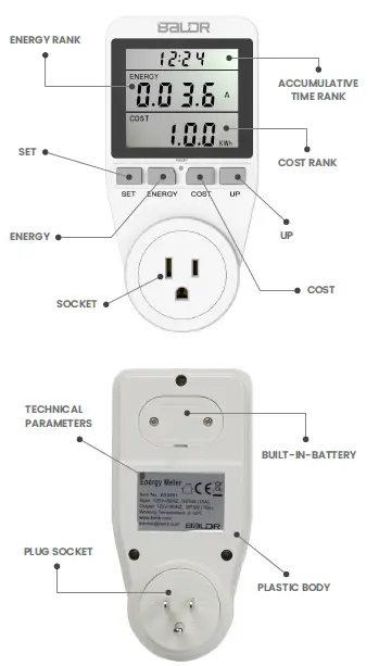 BaLDR-B3091-Single-Dual-Tariff-Power-Meter-1