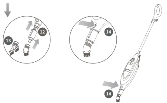 Using Round Brush OR Grout tool