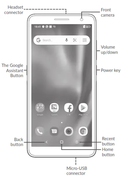 alcatel B1 Smartphone - Fig