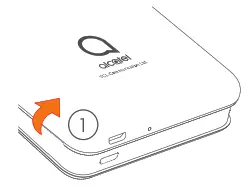 alcatel B1 Smartphone - back cover.