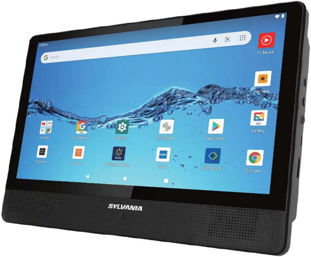 SYLVANIA SLTDVD1024 10.1 Inch Quad Core Tablet-Portable DVD Player Combo