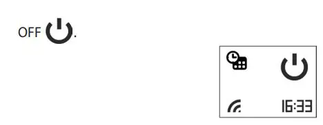TESY CN 052 200 EI CLOUD W F Electric Panel Heater User Guide - Off