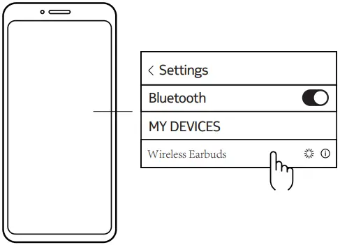 NOKIA TWS-XPR True Wireless Earbuds Pairing mode
