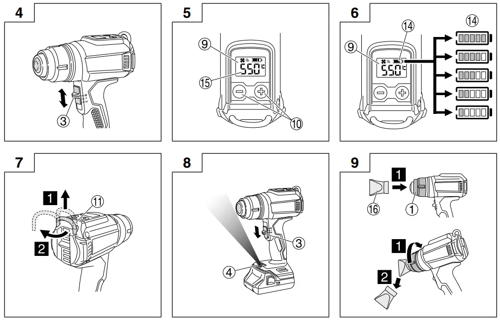 HIKOKI RH 18DA Heat Gun - fig2
