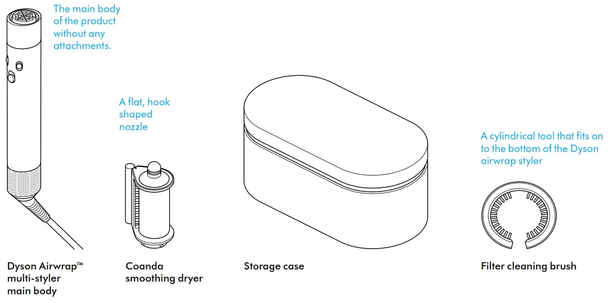 dyson N308C Airwrap Multi Styler Hair Curlier - In the box
