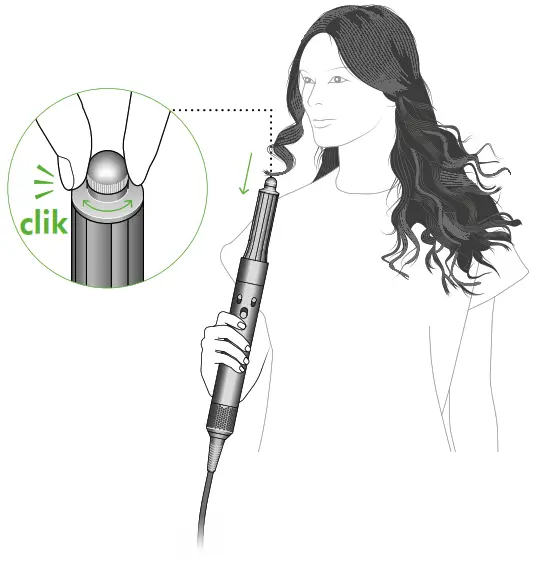 dyson N308C Airwrap Multi Styler Hair Curlier - Step 3