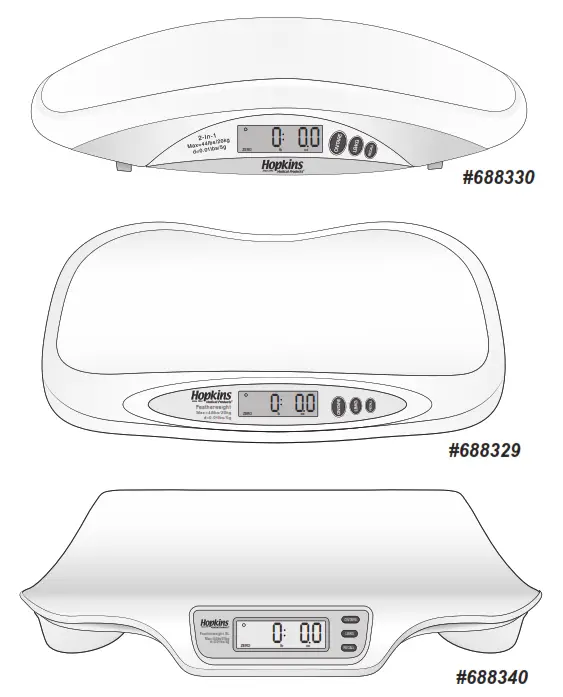 Hopkins 688330 2 In 1 Baby Scale