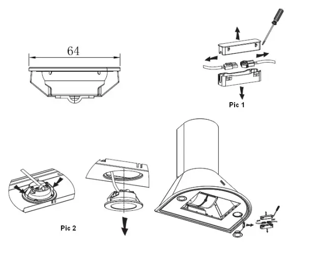 fram Electrocasnice FDH-660RBG Decorative Cooker Hood - Figure 14