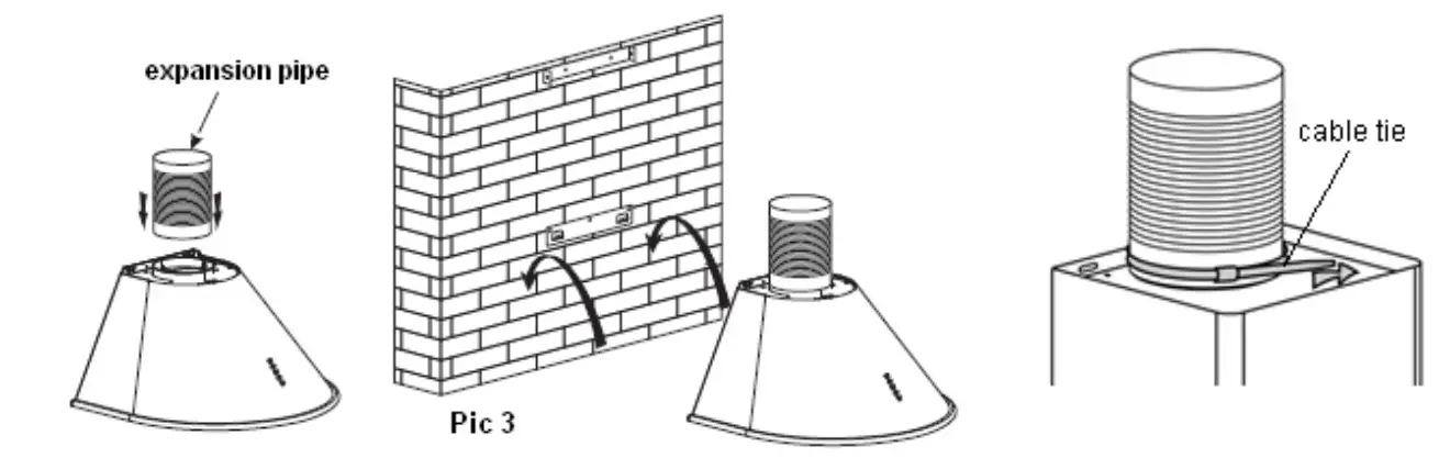 fram Electrocasnice FDH-660RBG Decorative Cooker Hood - Figure 7