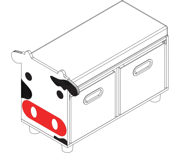 TURTLEPLAY-BCH0492020110-Children-s-Cow-Storage-Bench-with-Cushion-fig-1