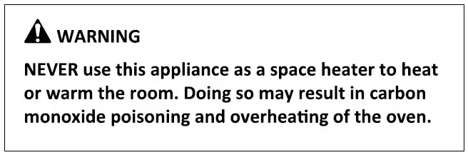 Empave GAS COOKTOP -- warninh