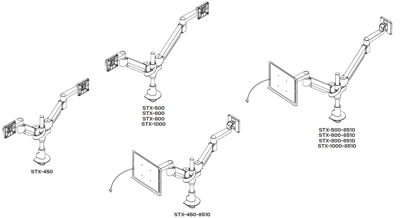 innovative STX-1000-8510 Staxx Articulating Monitor Plus Laptop Mount-1