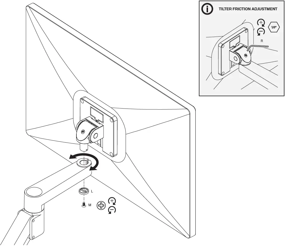 innovative STX-1000-8510 Staxx Articulating Monitor Plus Laptop Mount-13