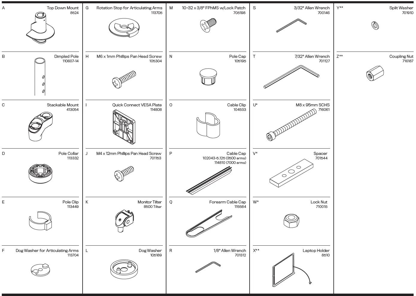 innovative STX-1000-8510 Staxx Articulating Monitor Plus Laptop Mount-2