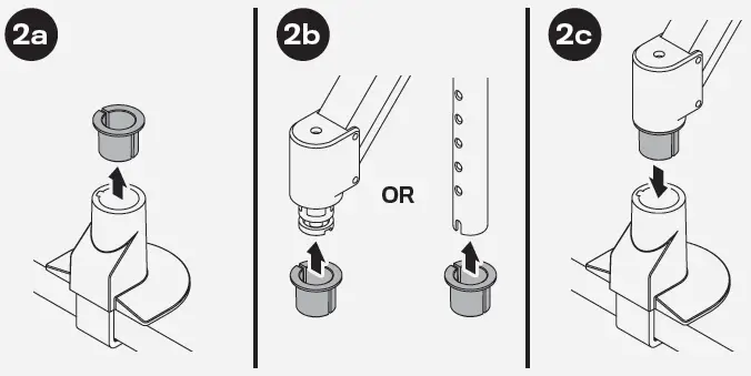 innovative STX-1000-8510 Staxx Articulating Monitor Plus Laptop Mount-4