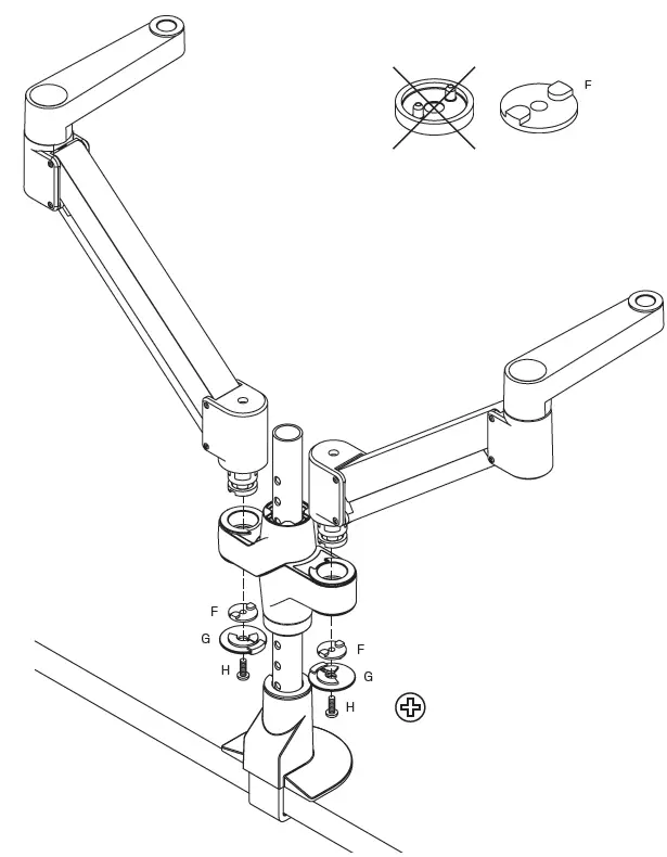 innovative STX-1000-8510 Staxx Articulating Monitor Plus Laptop Mount-9
