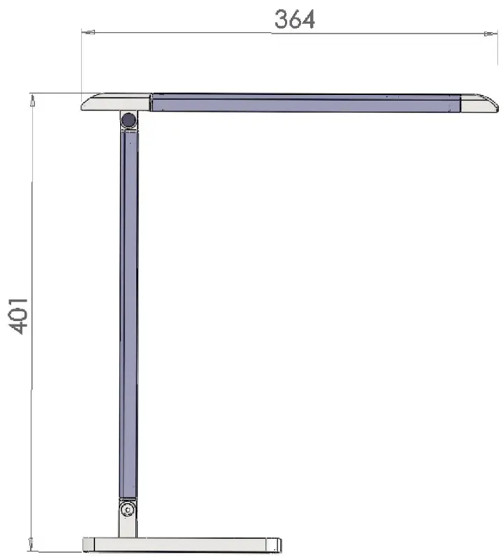 Dongguan Luxmann Technology CK W04A 001 Foldable and Dimmable Desk Lamp - Fig