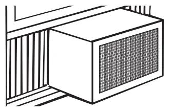GE APPLIANCES AHV05 BTU Mechanical Window Air Conditioner - Outdoor Coils